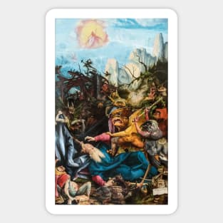 The Temptation of Saint Anthony - Matthias Grünewald Sticker